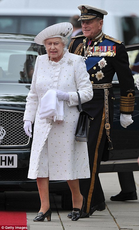 The Queen, accompanied by the Duke of Edinburgh was thrilled when the crowds began cheering