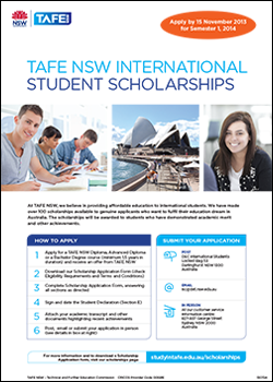 Download: Download: TAFE NSW Scholarships information