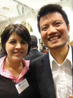 Vincent with his teacher Allison McGirr