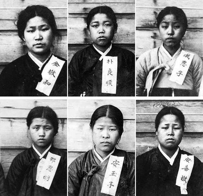 3·1운동 1주년인 1920년 만세운동을 주도한 배화여학교 학생 김경화·박양순·성혜자·안희경·안옥자·소은명(왼쪽 위부터 시계방향)이 일본 경찰에 체포돼 옥고를 치를 당시 일제의 감시 대상 인물 카드에 수록된 사진.