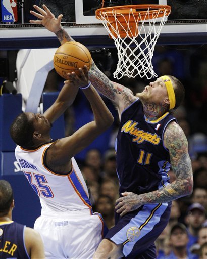 Denver Nuggets Center Chris Anderson (11) Blocks
