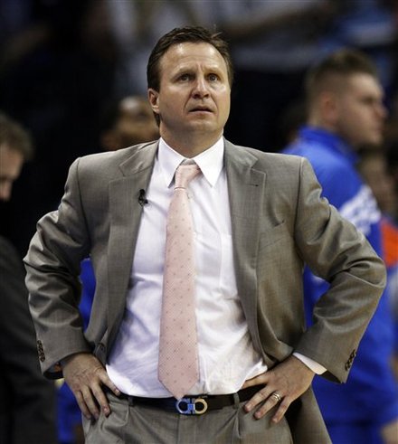 Oklahoma City Thunder Head Coach Scott Brooks Walks