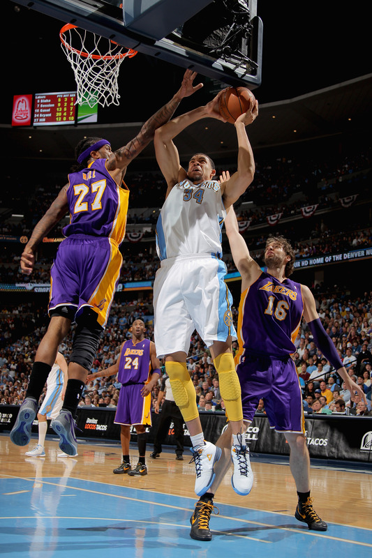JaVale McGee #34 Of The Denver Nuggets Is
