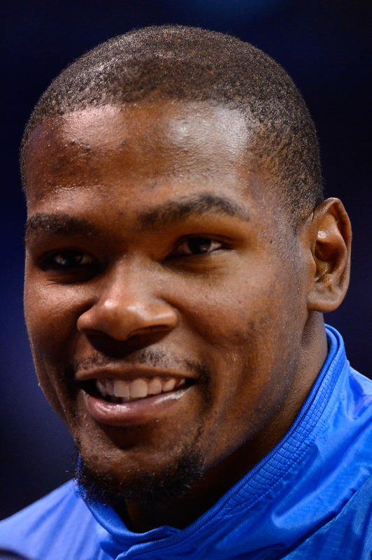 Kevin Durant #35 Of The Oklahoma City Thunder Smiles