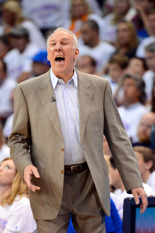 Gregg Popovich Of The San Antonio Spurs Shouts