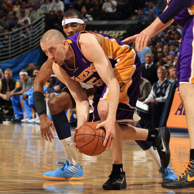 Steve Blake #5 Of The Los Angeles Lakers Collects