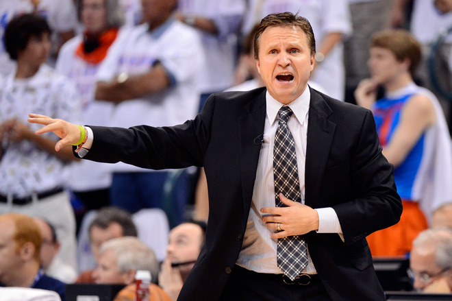 Head Coach Scott Brooks Of The Oklahoma City Thunder Gestures
