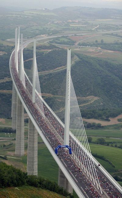 The beautiful Millau  Viaduct, France