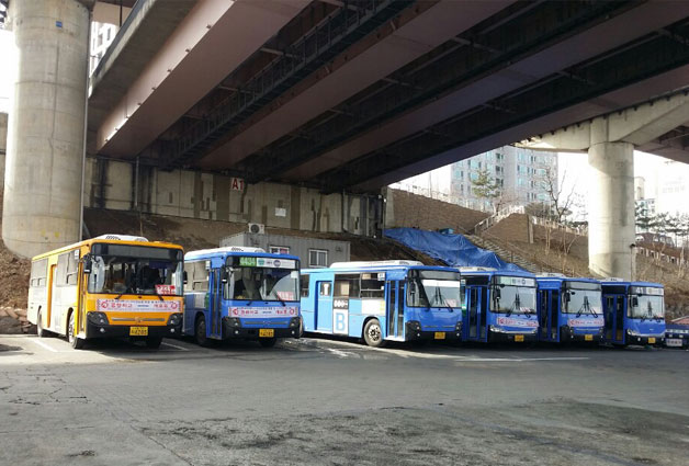 탄천공영차고지에 찾아가 보았다