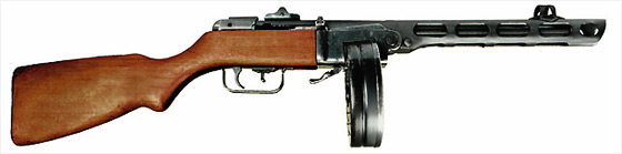 구소련의 PPSh-41 기관단총, 일명 ‘따발총’.