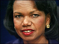 US Secretary of State Condoleezza Rice