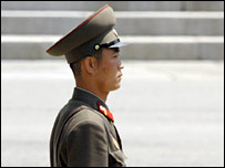 File image of North Korean soldier in Panmunjom