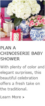 Plan a Chinoiserie Baby Shower Plan a Chinoiserie Baby Shower