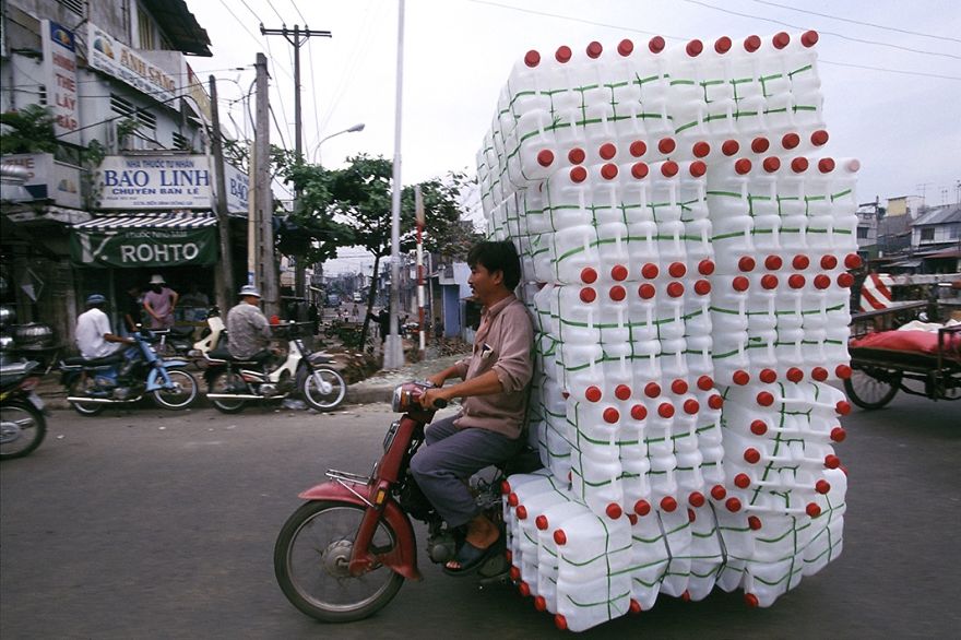 Motorcycle With Plastic Bottles Motorcycle With Plastic Bottles