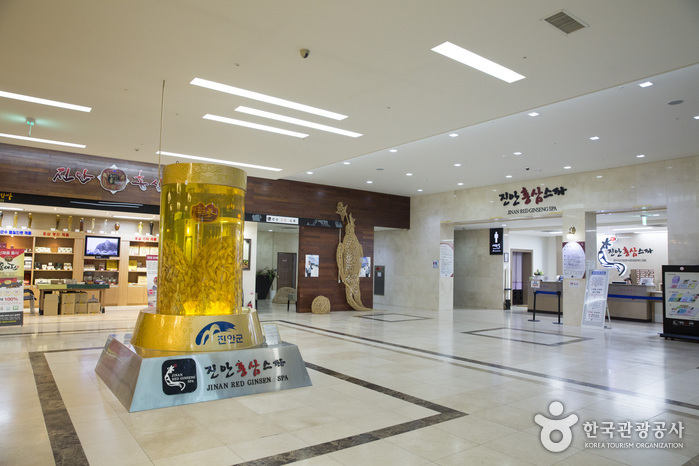 진안홍삼스파 입구 내부