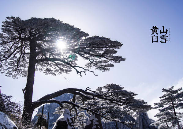 黄山峰雪美