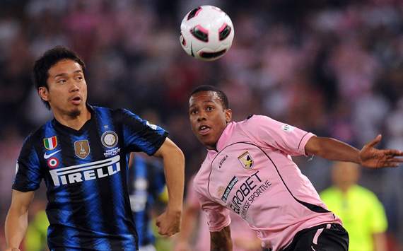 Yuto Nagatomo - Inter Milan & Abel Hernandez - Palermo (Getty Images)