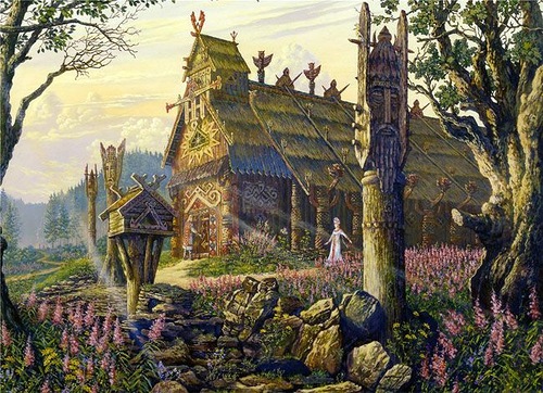 Vedic Rus in painting by Russian artist Vsevolod Ivanov