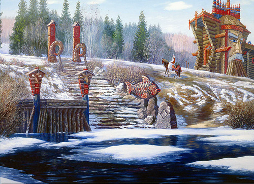 Vedic Rus in painting by Russian artist Vsevolod Ivanov