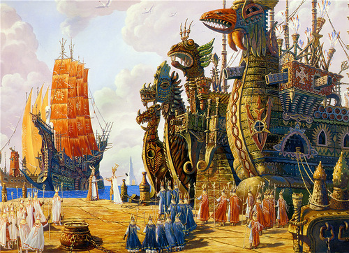Vedic Rus in painting by Russian artist Vsevolod Ivanov