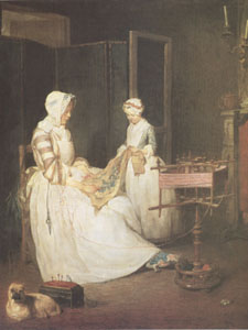 Diligent Mother - Jean Baptiste Simeon Chardin