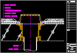 KCD-2150 수직형 루프드레인(ROOF DRAIN)방수층고정기능, 플랜지식 배관연결형 설치 상세도