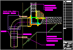 KCD-2370 수직형 루프드레인(ROOF DRAIN)강관용 방수층고정 및 마감높이조절기능, 나사식 배관연결형 설치 상세도