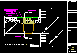 KCD-2800 발코니드레인(BALCONY DRAIN)강관나사식 배관연결형 설치 상세도