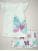 Butterfly ruffle sleep set