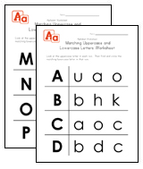 uppercase and lowercase letters