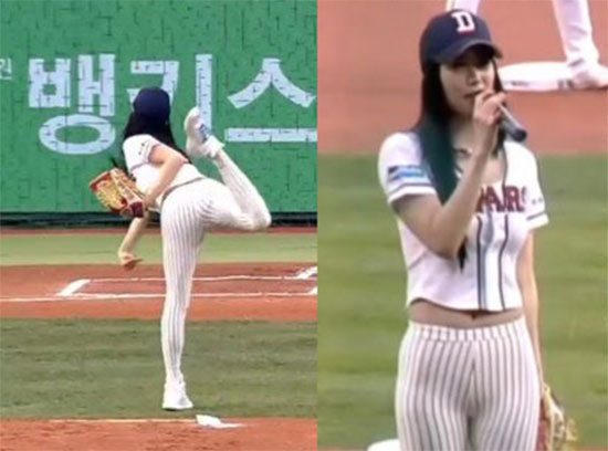 클라라 "레깅스 시구 대타였다"… 여자 연예인 최고의 시구는?