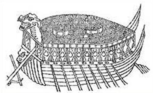 海?の約２００年後に描かれた?船の?。この後、いろんな武?が「後付け」されていく