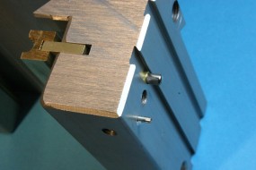 The Large Pin Pushes the Brass Nut Into the Lead Screw