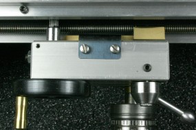 Bottom of Carriage Apron - Feed Engaged