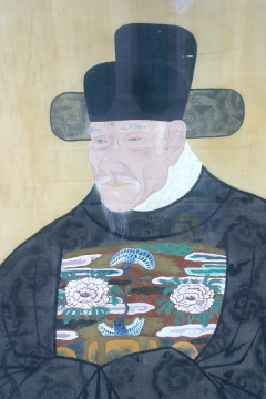 조선 선조 37년 왕명에 따라 약포의 79세때 모습을 그린 영정(보물 제487호).2