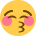 눈을 감고 키스하는 표정 😚