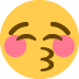 눈을 감고 키스하는 표정 😚