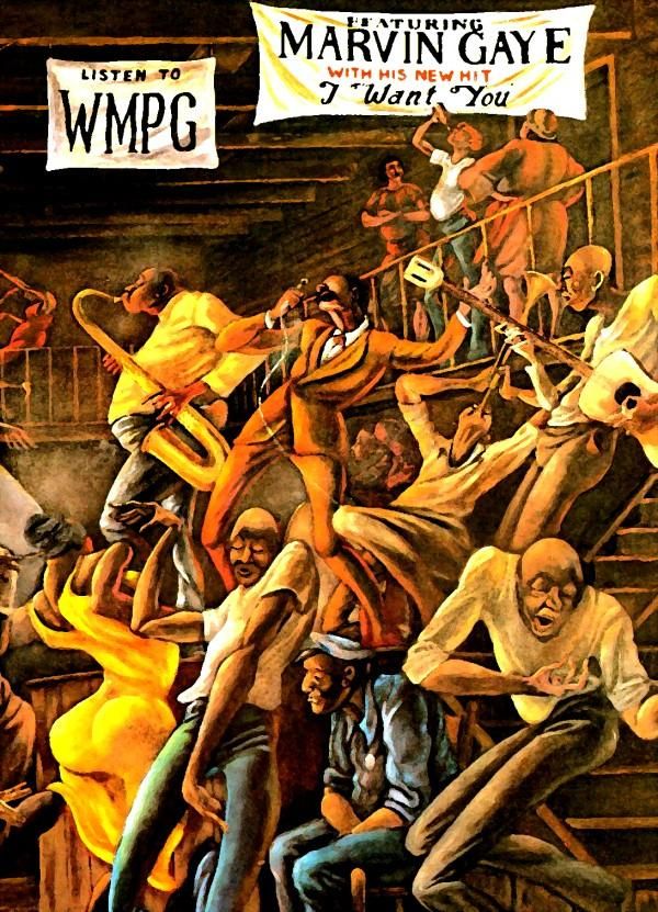 Marvin Gaye's "I Want You," Ernie Barnes | 음악 사진, 음악