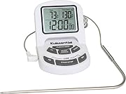 Kuissential Digital Meat Thermometer and Timer with Probe (Cooking Thermometer)