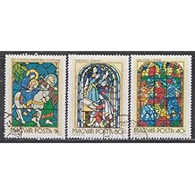 Stained Glass Paintings Hungary 1972 Postage Stamps