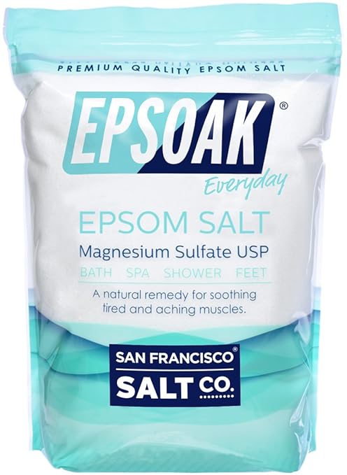 Epsoak Epsom Salt Magnesium Sulfate USP, 19.75lbs Bulk Bag