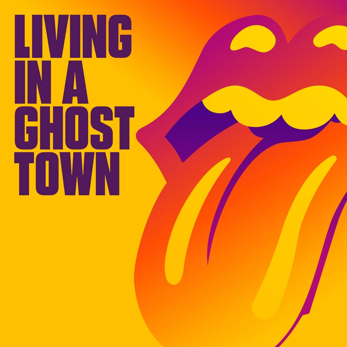 The Rolling Stones - Living In A Ghost Town [10" Orange Single ...