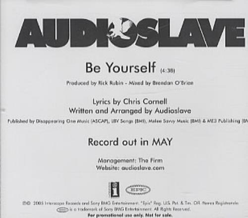 Audioslave - Be Yourself에 대한 이미지 검색결과