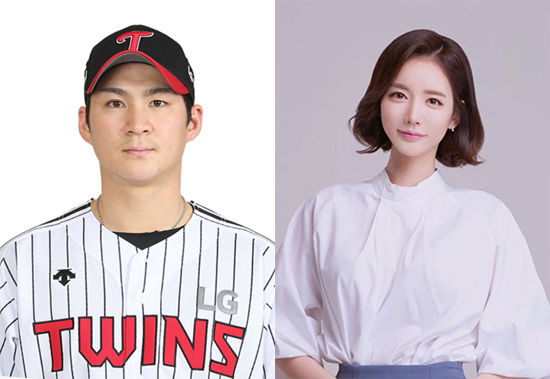 LG 트윈스 내야수 오지환(29)과 쇼호스트 김영은(30). [중앙포토]