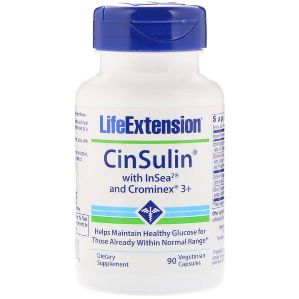 Life Extension, 신술린 인씨2 포함 & 크로미넥스 3+, 90 베지 캡