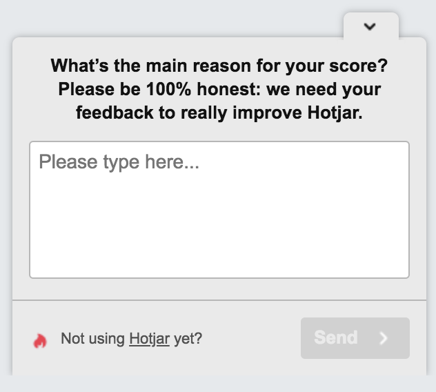 hotjar honest feedback