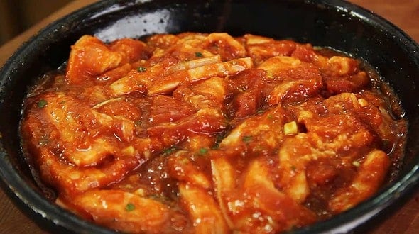 Korean spicy pork bbq