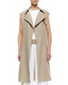 Jiliya Long Linen Vest