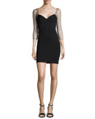 Genevieve Lace-Back Fitted Dress Genevieve Lace-Back Fitted Dress