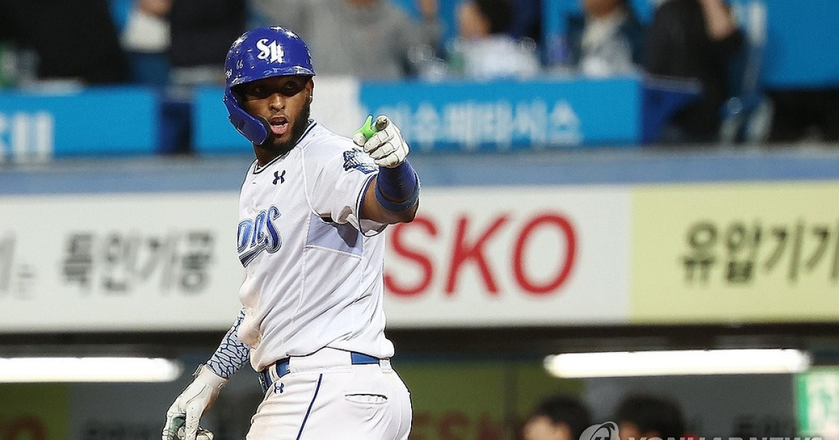 삼성에는 디아즈가 있었다…'약속의 8회'에 터진 결승 투런포